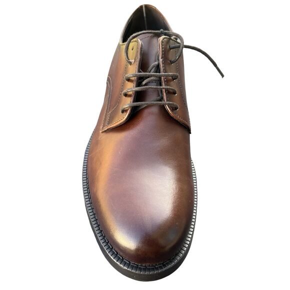 Zara Men\'s Brown Almond Toe Lace Up Dress Shoes Size US 10 UK 9 EUR 43 NEW NWT main image 5